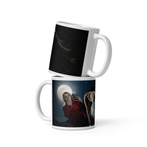 Jess & Emily - On the Moors - White glossy mug